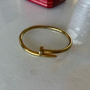 Gold Nail Design Bracelet